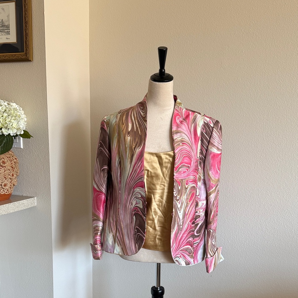 Lafayette 148 Silk Blazer and Tank Top